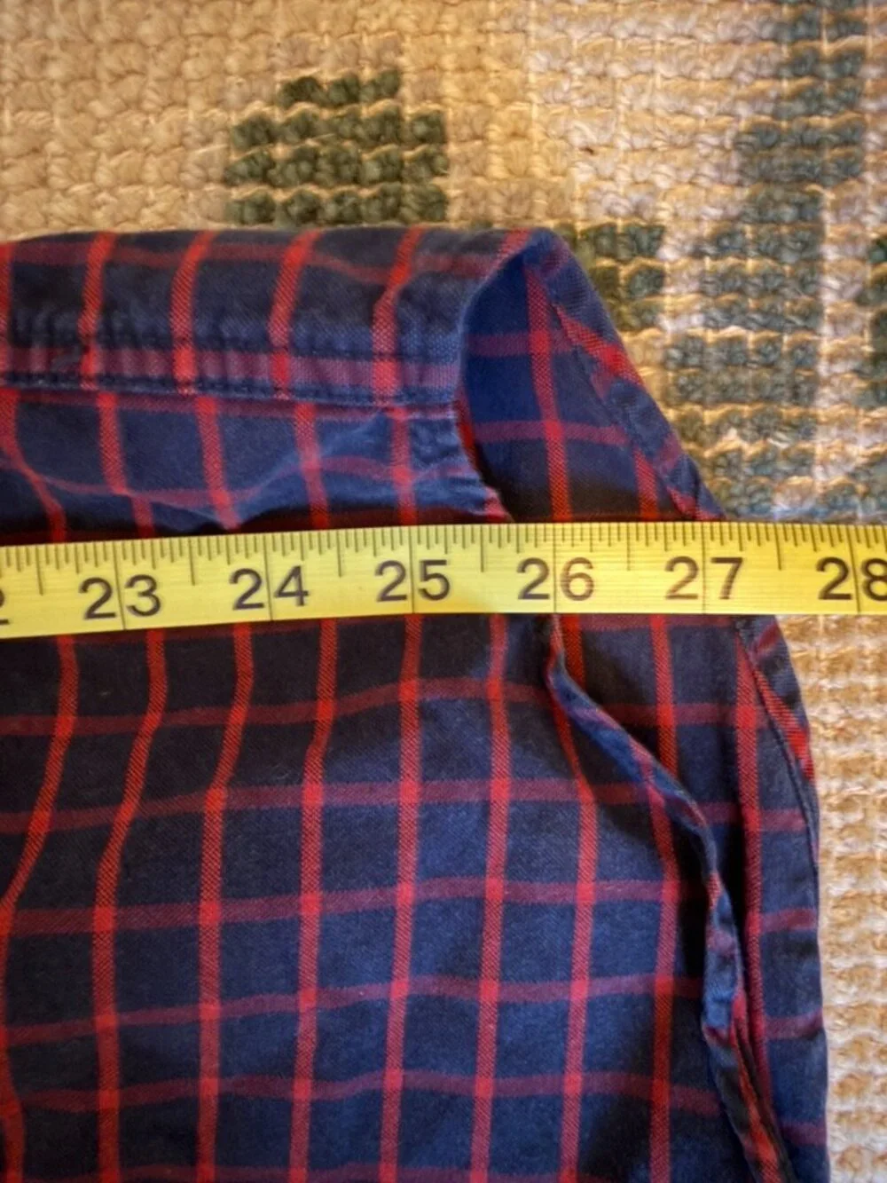 Men’s J.Crew Slim Plaid Button Down Shirt XL